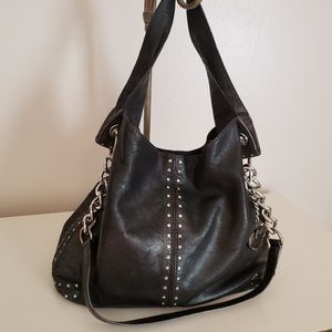 Michael Kors Black Astor Leather Handbag